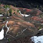 Schnee im Lassen N.P. Cinder Cone