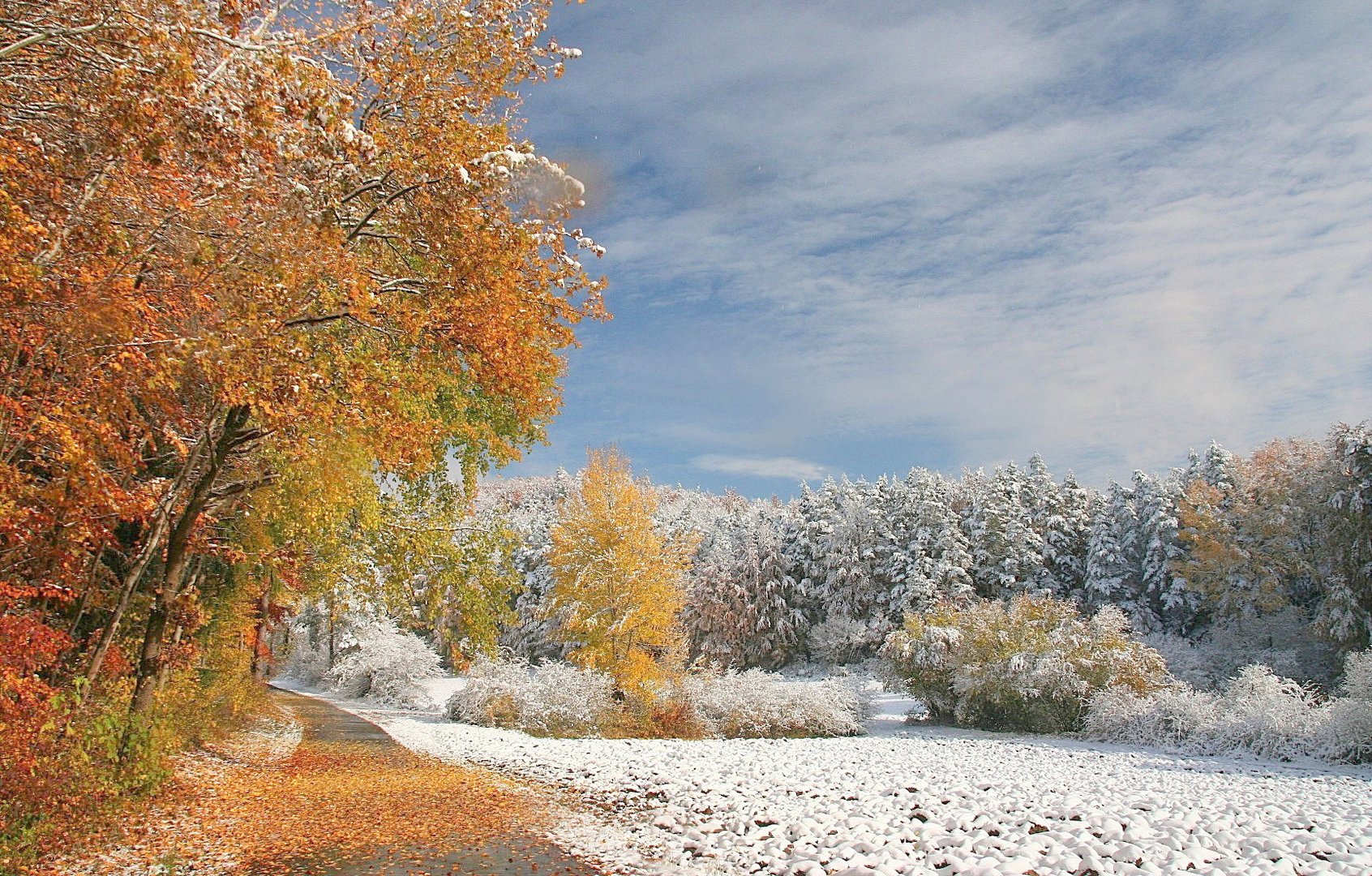 Schnee im Oktober