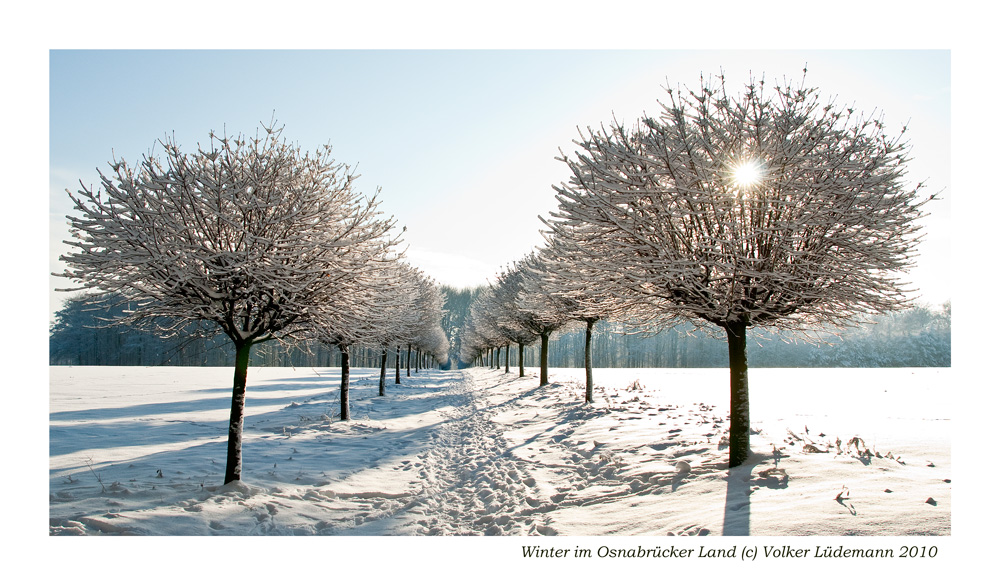 Schnee im Osnabrücker Land