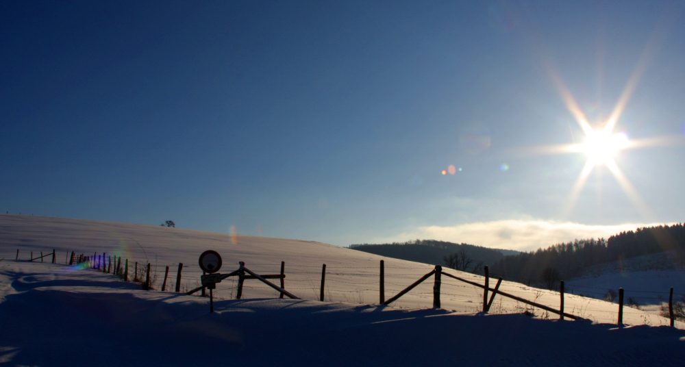 Schnee im Sauerland