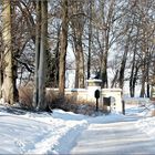 Schnee im Schloßpark