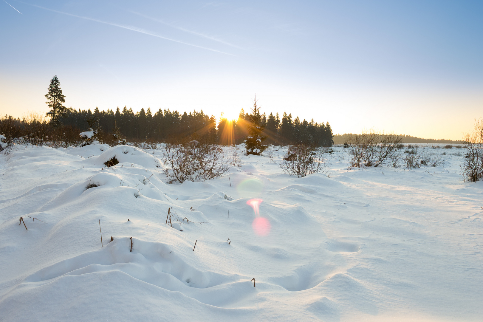 Schnee im Venn