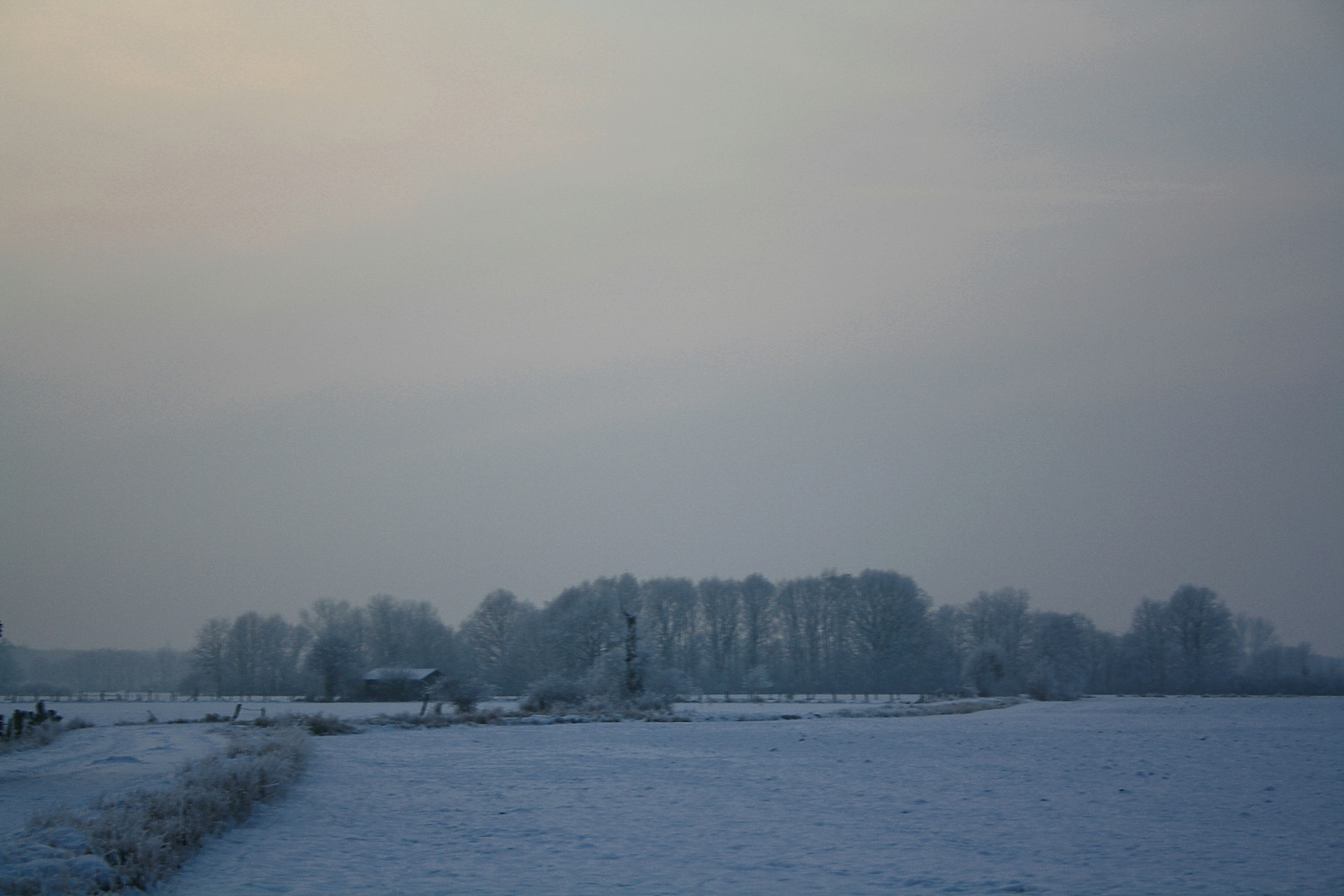 Schnee im Wendland .....