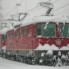 Schnee in Bellinzona   Re 4-4 11243   2. Febr. 2006