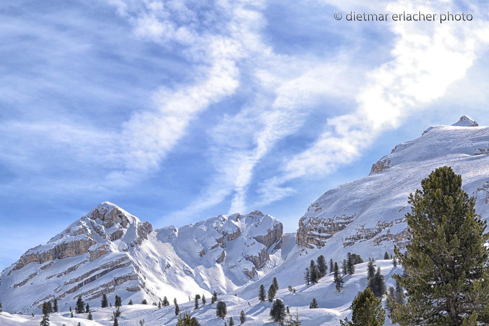 Schnee in den Bergen