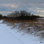 Schnee in den Dünen