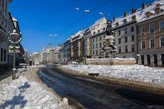 Schnee in der Maxstraße