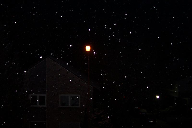 Schnee in der Nacht