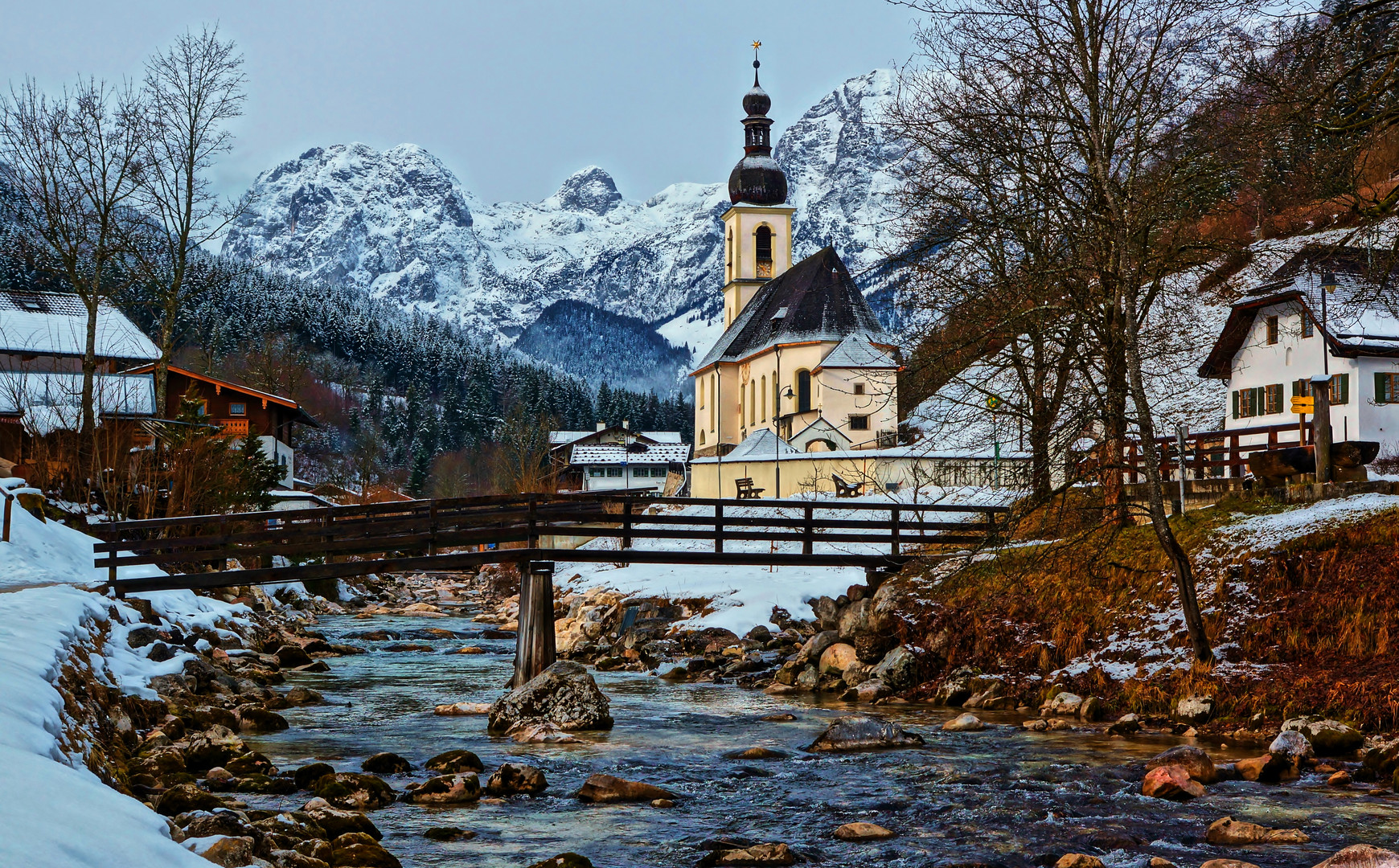 Schnee in der Ramsau