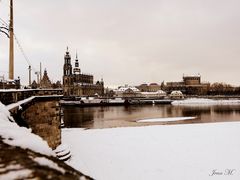 Schnee in Dresden