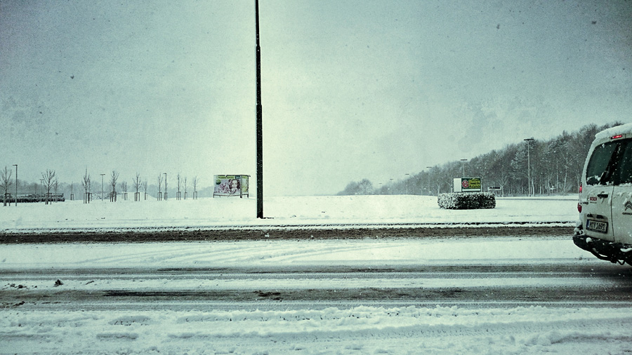 Schnee in Essen