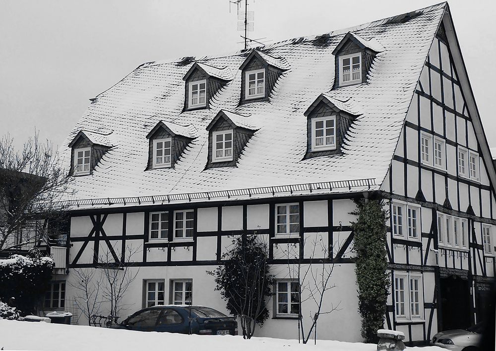 Schnee in Eversberg