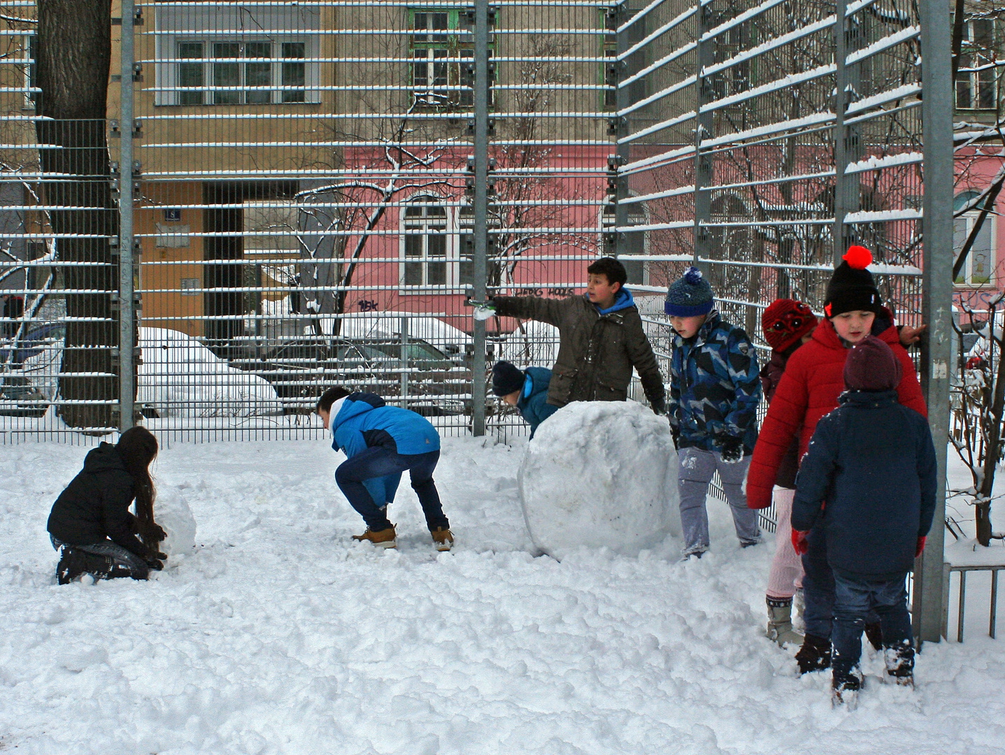 Schnee in Favoriten