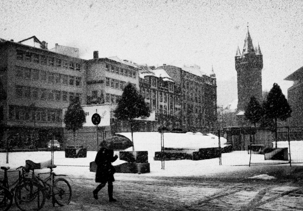 Schnee in Frankfurt