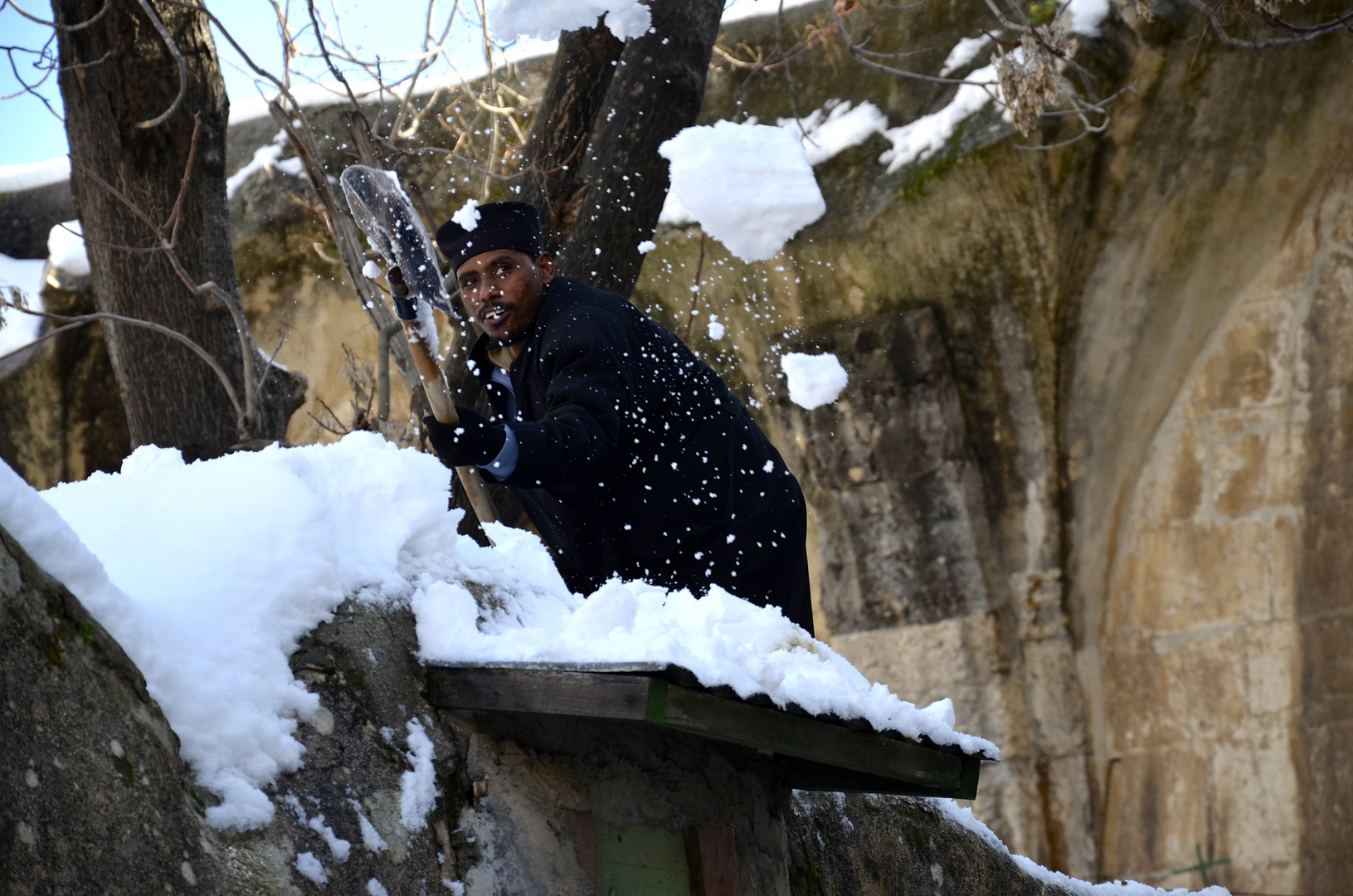 Schnee in Jerusalem