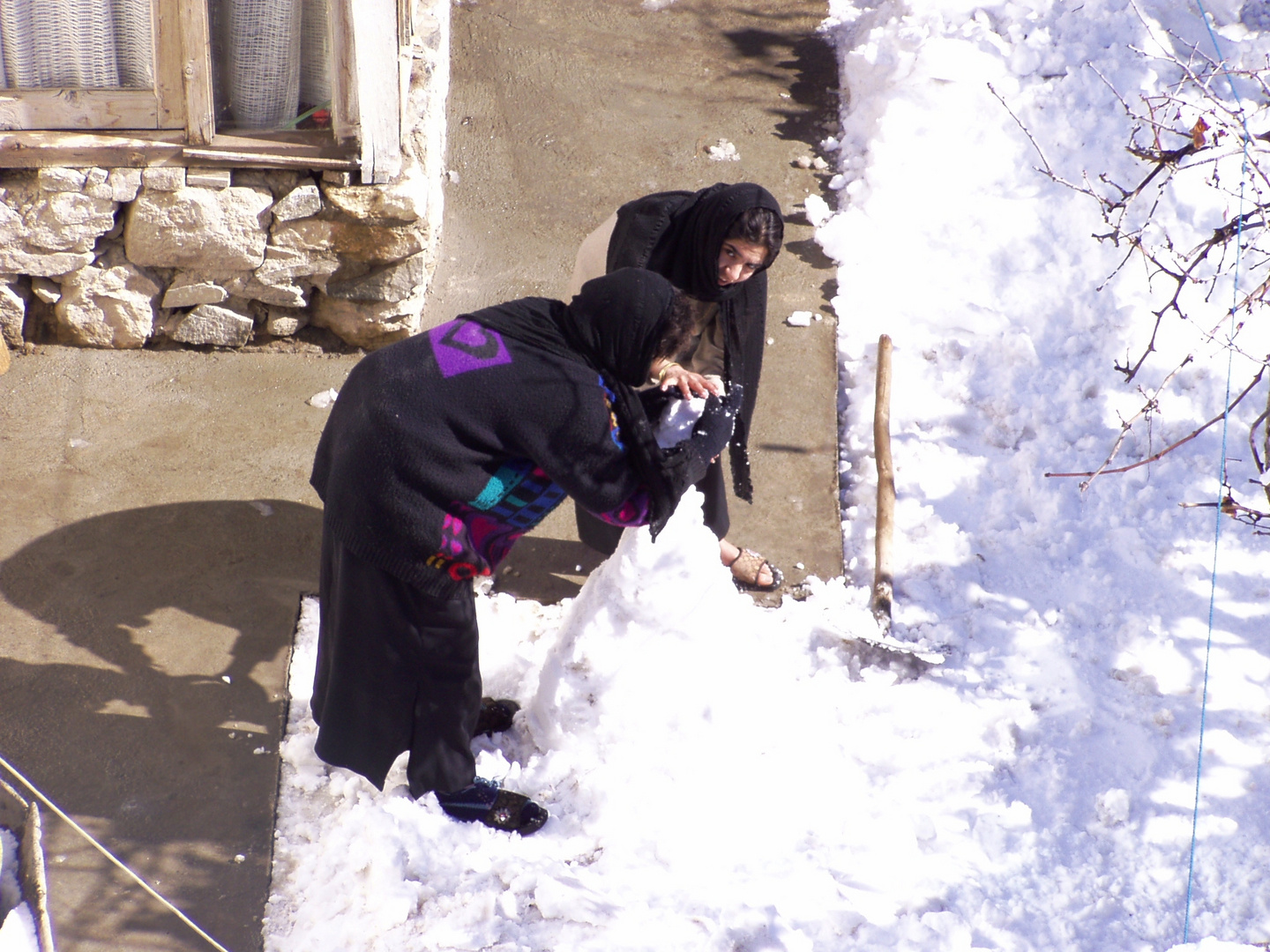 Schnee in Kabul