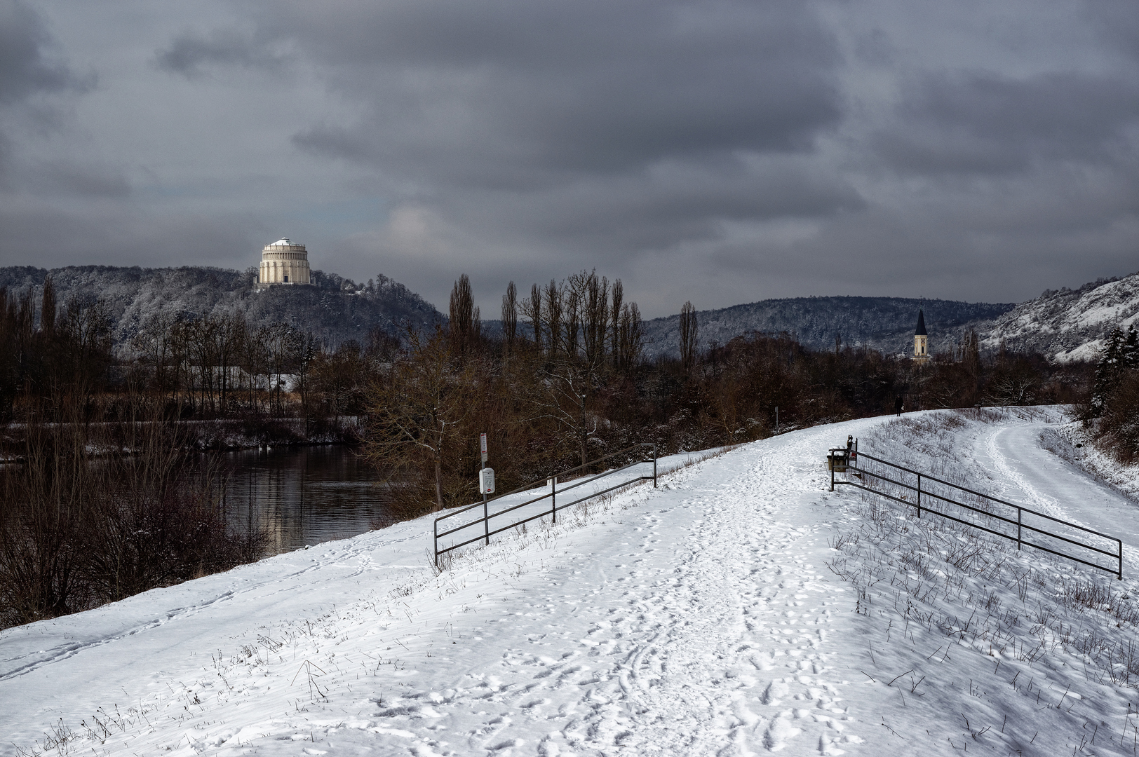 Schnee in Kelheim