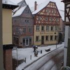 Schnee in Ladenburg/Neckar.