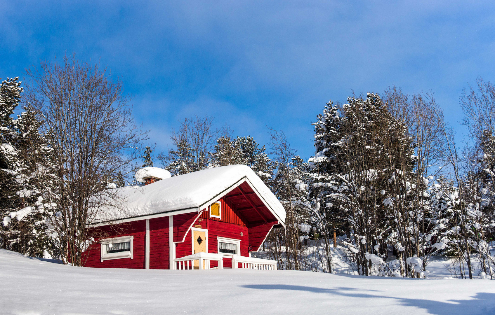 Schnee in Nikkilä