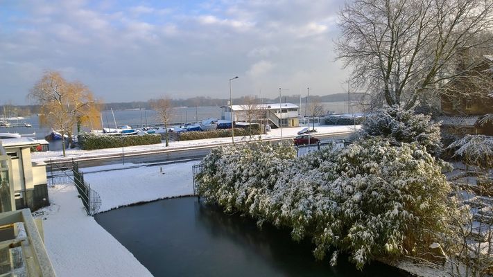 Schnee in Rotterdam-Kralingen...