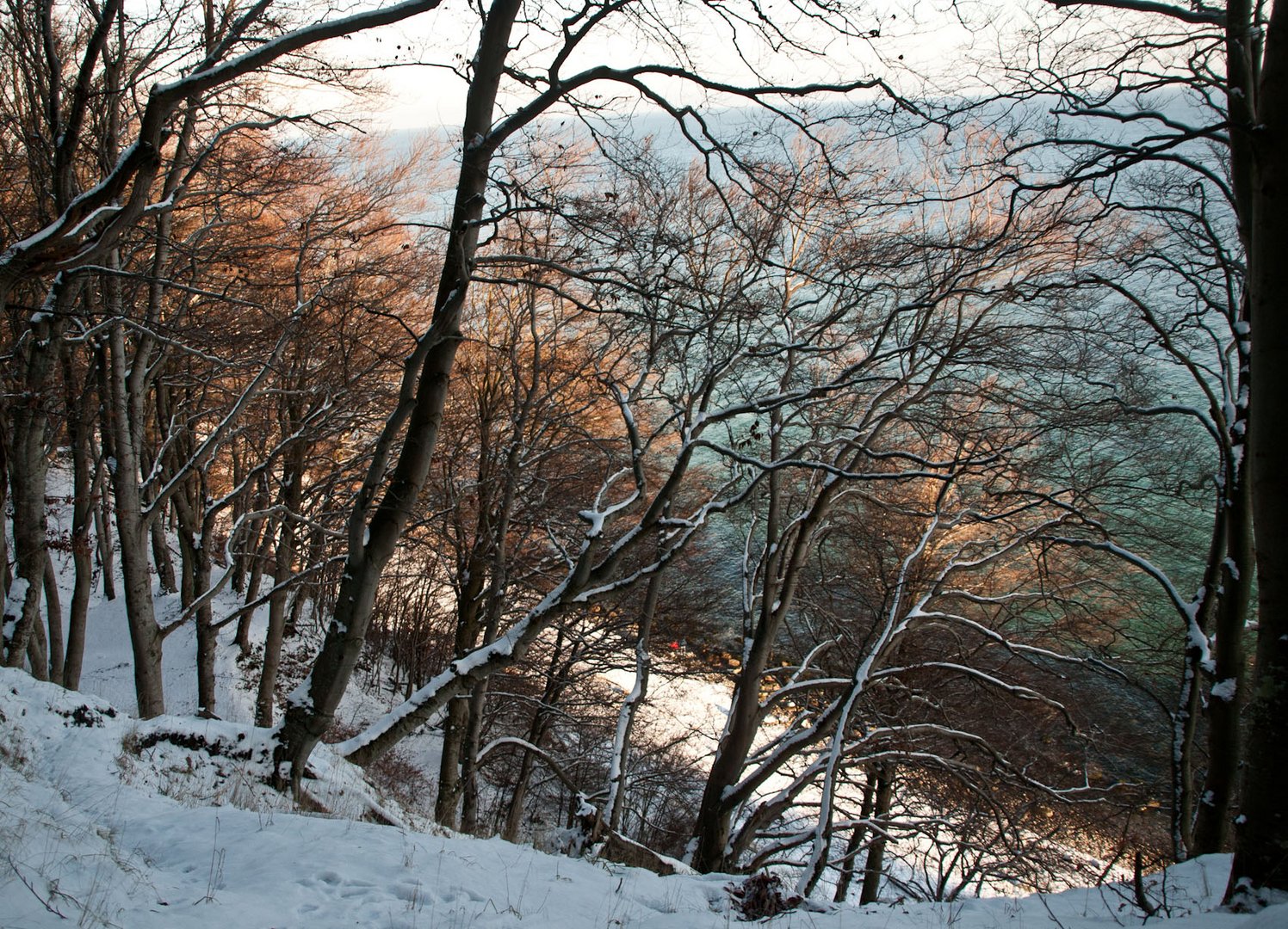 Schnee in Sassnitz