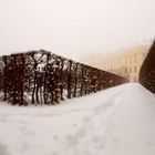 Schnee in Schönbrunn