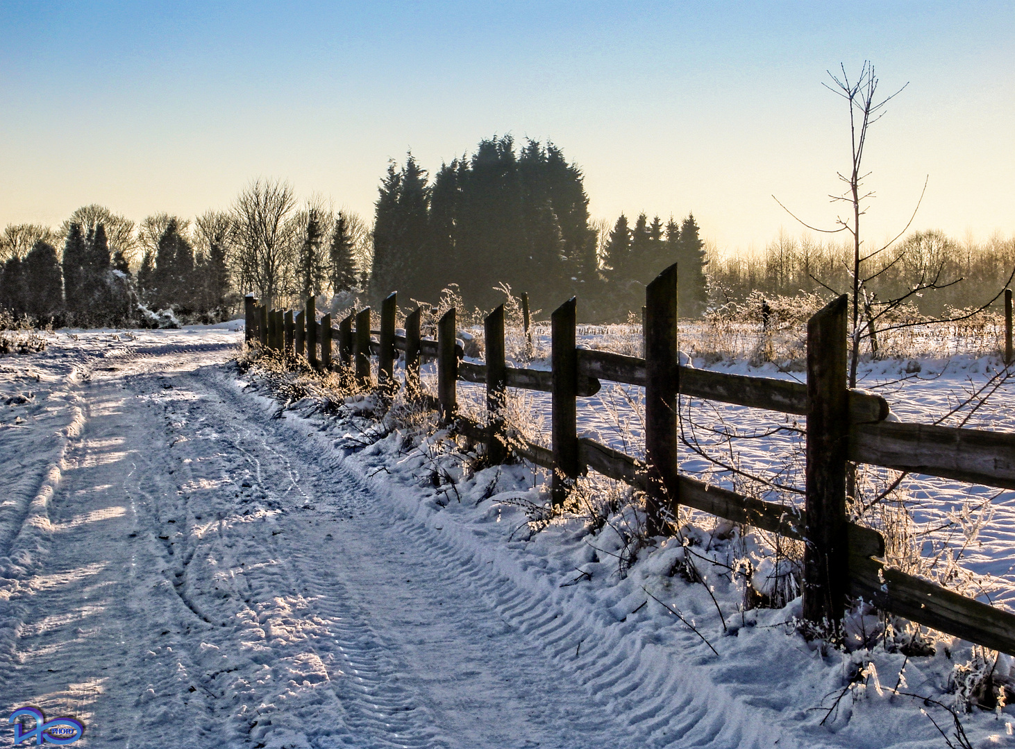 Schnee in unserer Ried