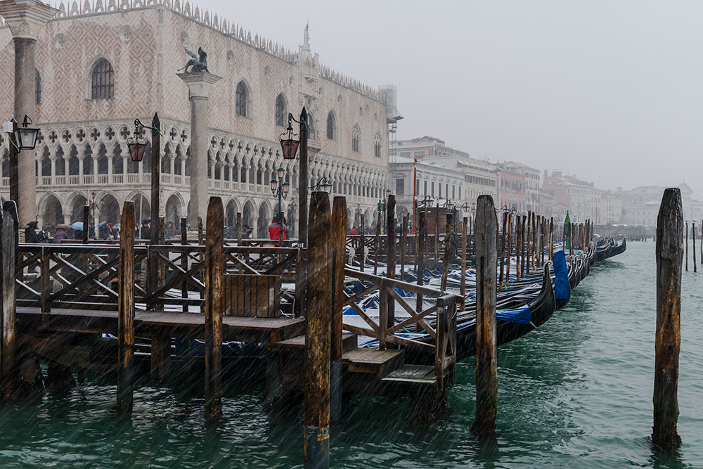 Schnee in Venedig