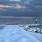 Schnee in Warnemünde