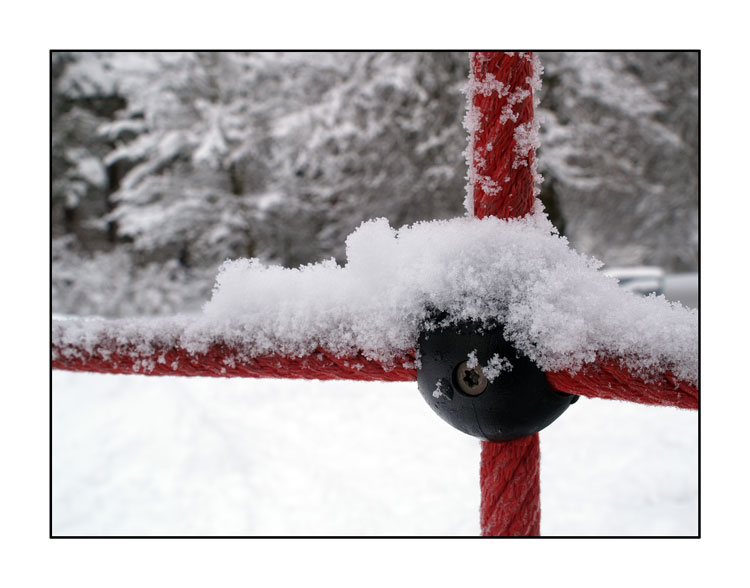 Schnee-Kreuzung