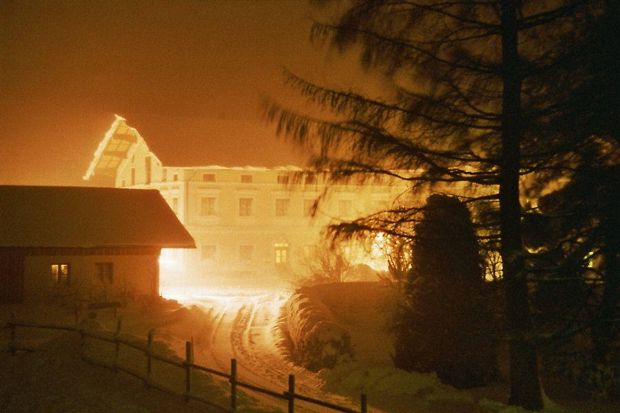 Schnee leuchtet