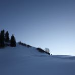 Schnee, Mond & Flugzeug