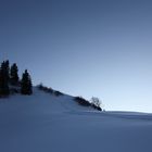 Schnee, Mond & Flugzeug