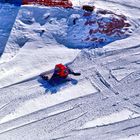 Schnee Raupentanz auf der Skigebiet Sölden