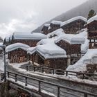 Schnee-Shower über Blatten, Lötschental