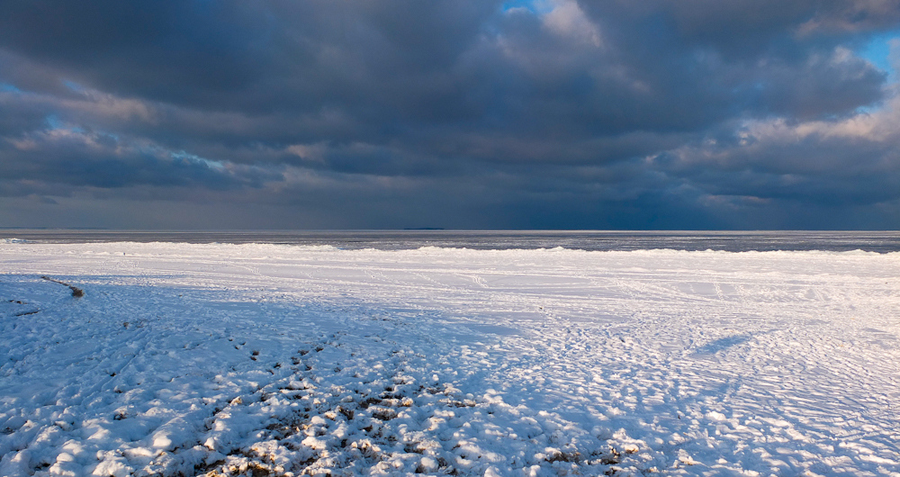 Schnee-Strand