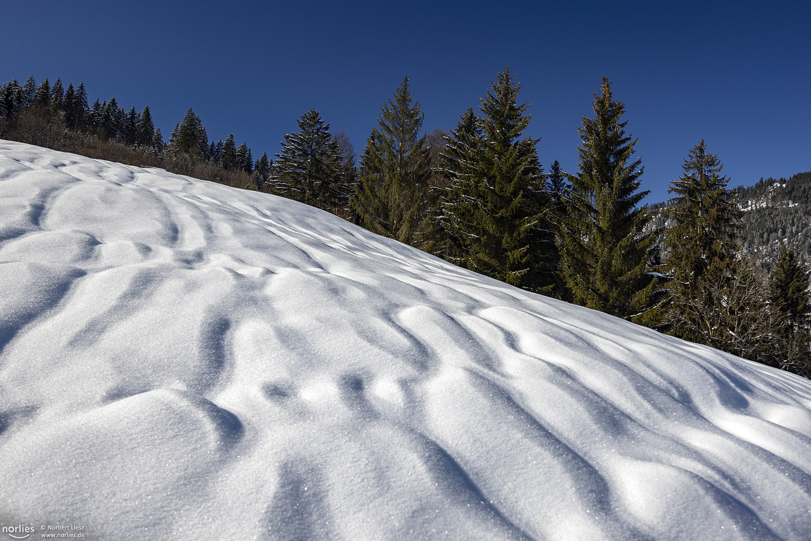 Schnee Strukturen