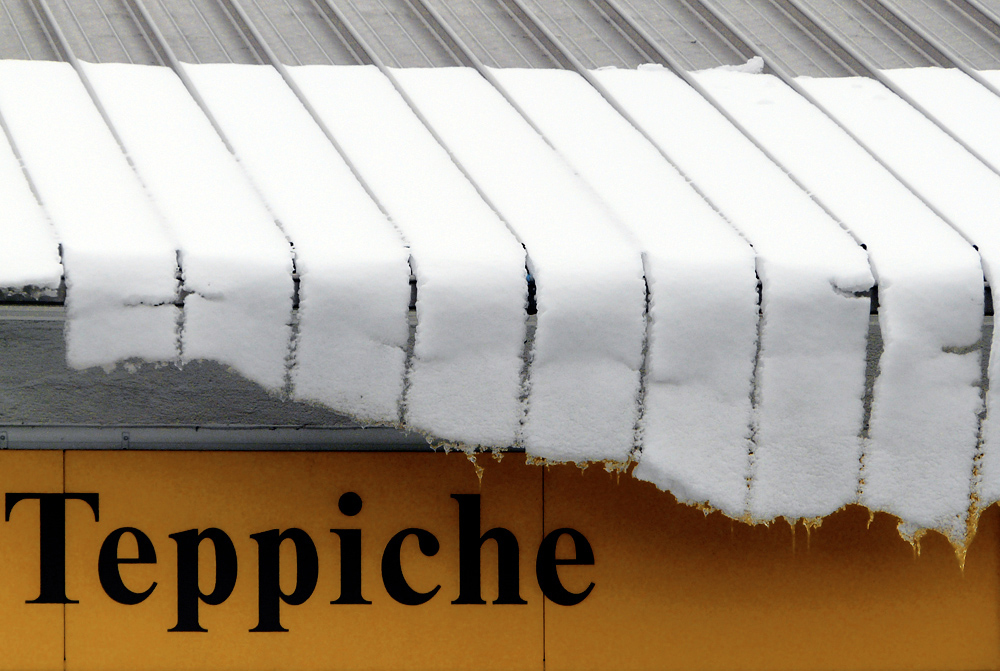 Schnee-Teppiche