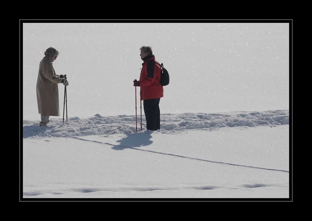 Schnee-Tratsch ...