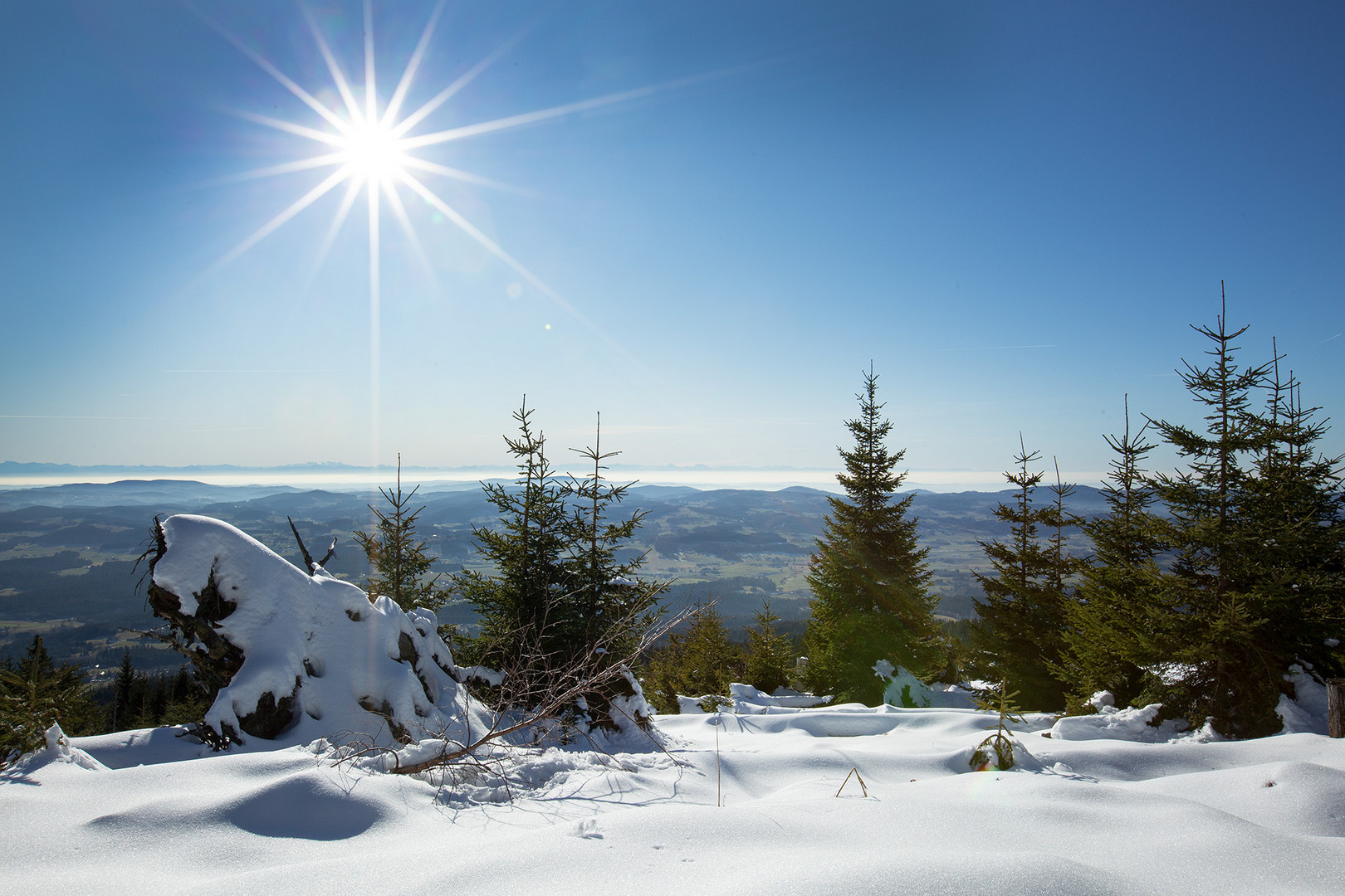 Schnee und Sonne ...