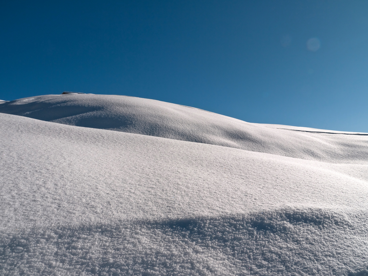 Schnee und Sonne pur