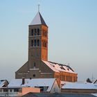 Schnee und Sonnenuntergang Dezember 2010