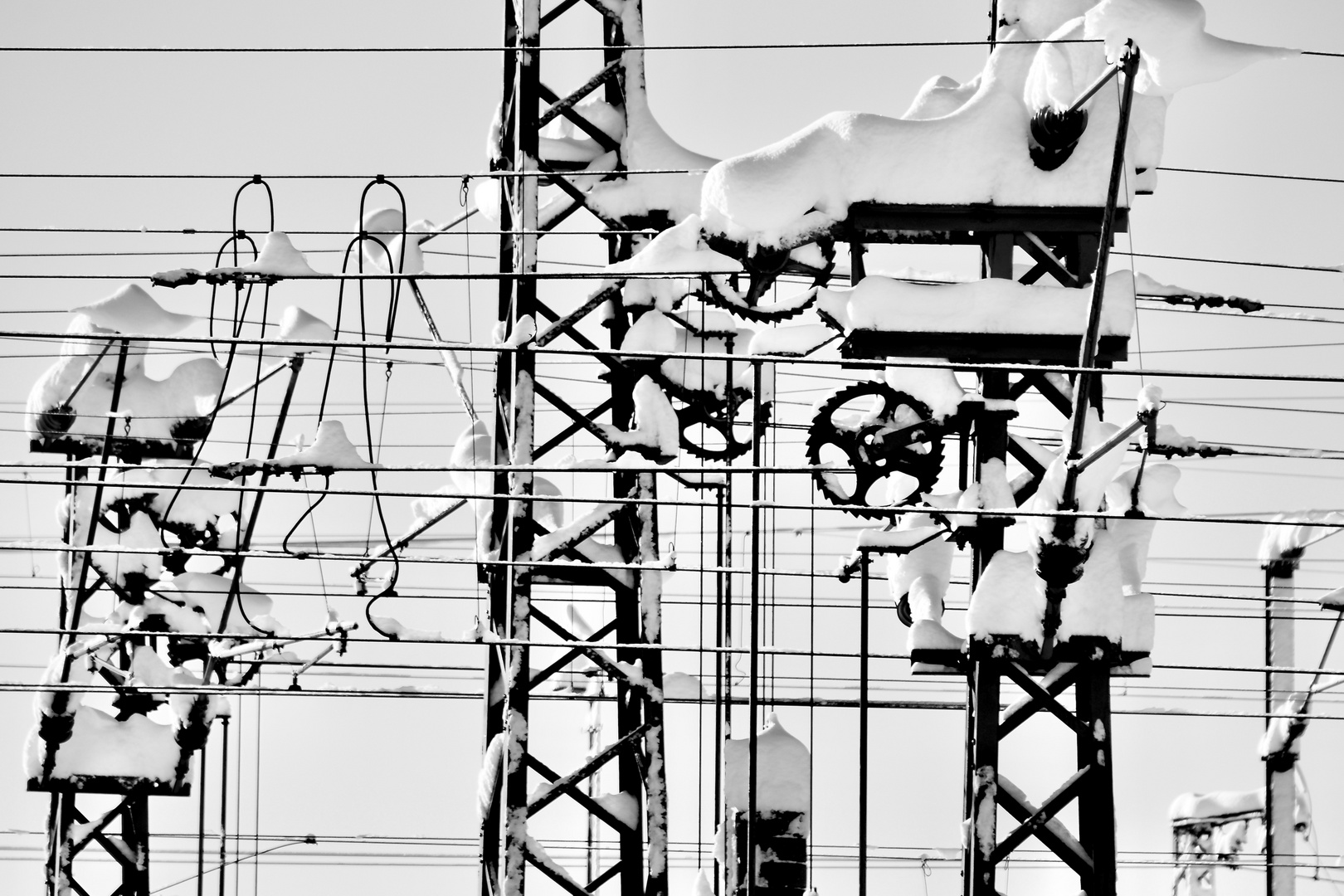 Schnee und Technik Foto & Bild münchen, outdoor, sonne Bilder auf