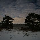 Schnee und Wolken