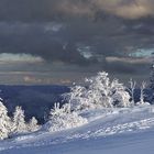 Schnee und  Wolken