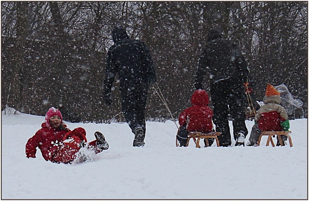 Schnee von allen Seiten