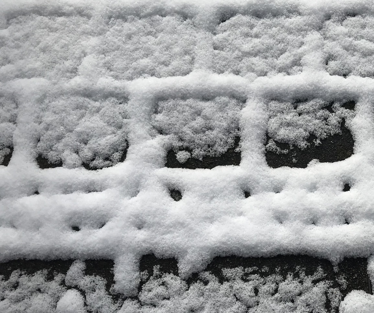 Schnee vor meiner Garage