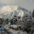 Schnee vor meiner Haustüre.