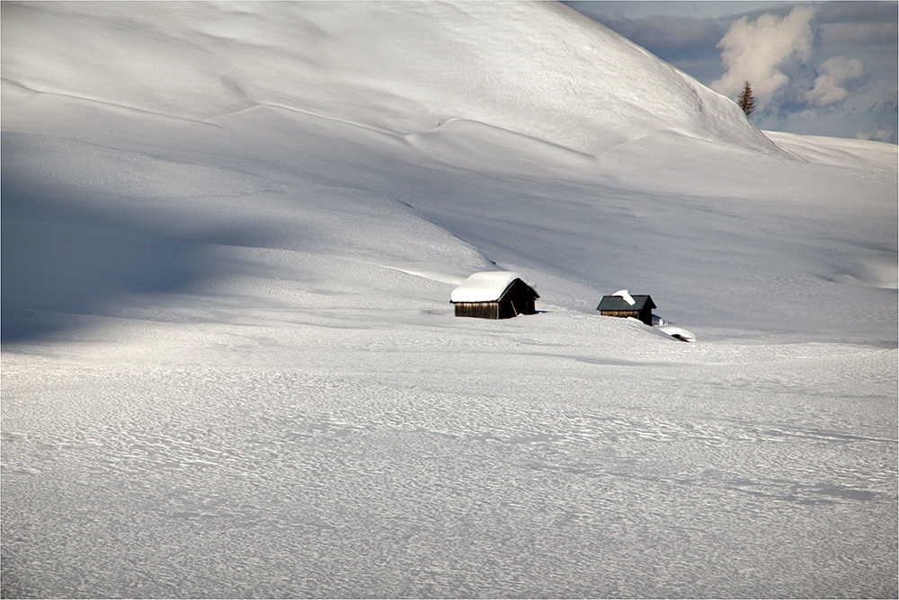 Schnee "Wellen" Zweite..