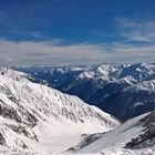 Schneebedeckte Berge in Südtirol